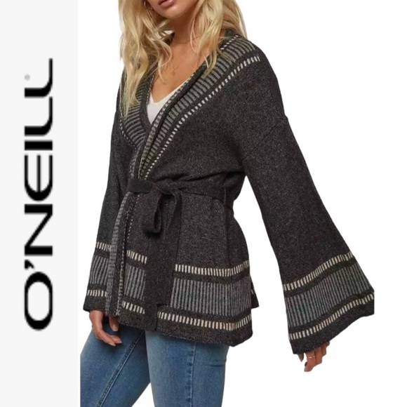 O'Neill Sweaters - O’NEILL DOHENY KNIT KIMONO STYLE WRAP BELTED CARDIGAN SWEATER **NWOT**